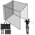 LalaKoo Golf Batting Cage Net with Extra Striking Net 10ft x 10ft x 10ft Golf Cage Net Golf Practice Net Golf Batting Cage Netting Golf Net Golf Training Net (Frame NOT Included)