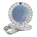 E TRUEE Golf Ball Marker Hat Clip with Pearl and Crystal Golf Marker Golf Accessories for Women Golf Gifts for Women